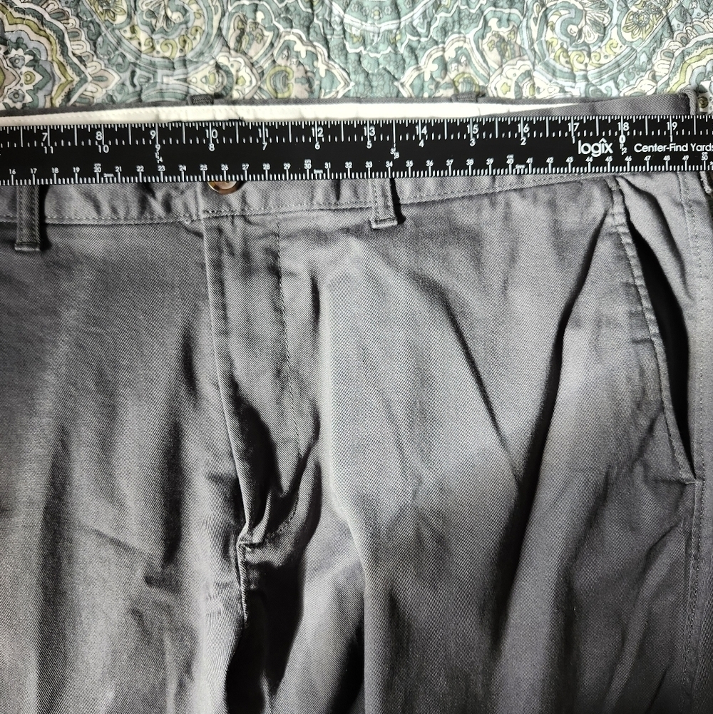 J Crew Factory Flex Gray Straight Chino Pants Khakis Men’s 38x32 - Picture 11 of 14